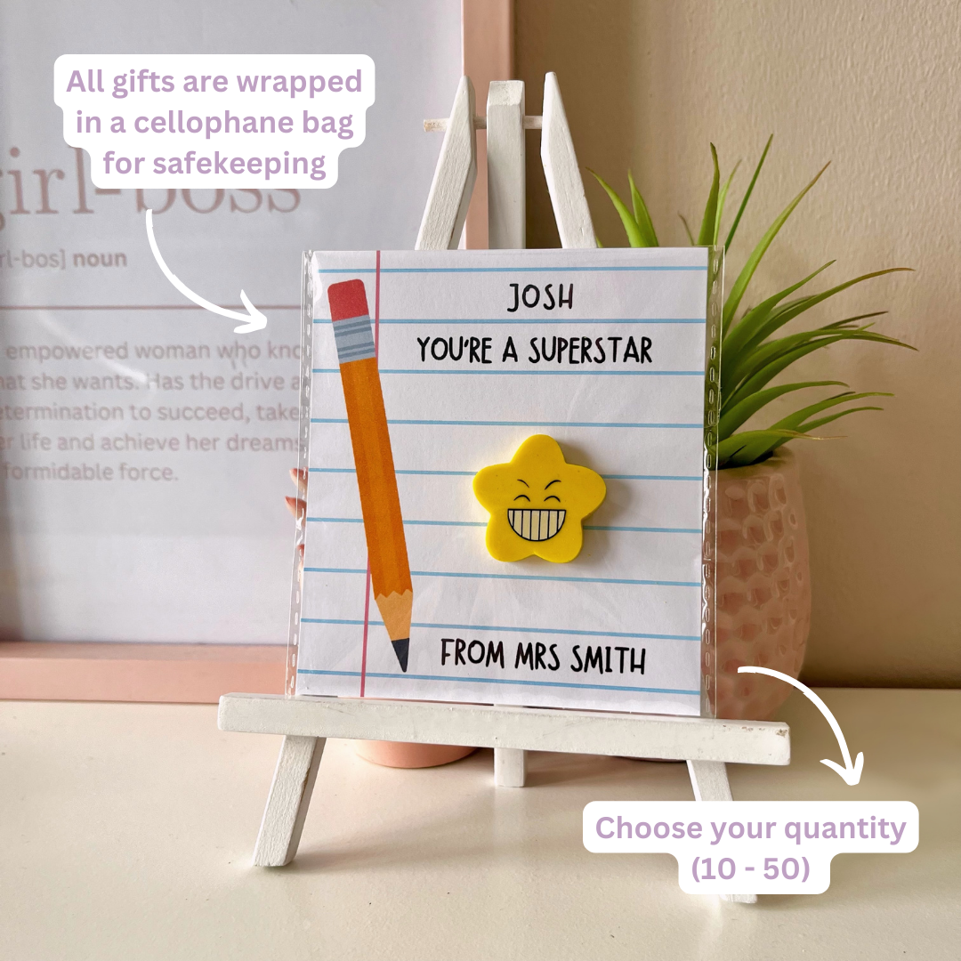 Personalised Student Eraser Gift - Blush Boulevard Eraser Gift