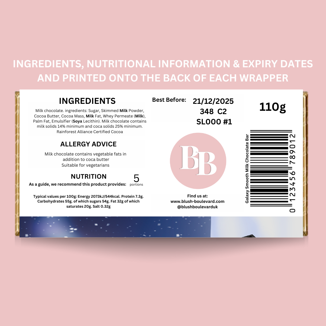 Personalised Polar Express Galaxy Chocolate Bar