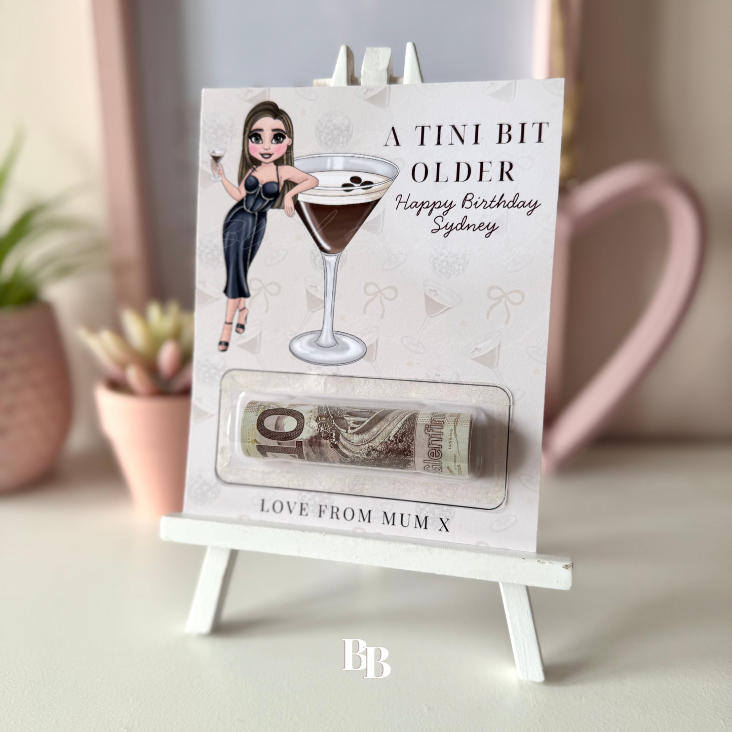 Espresso Martini Birthday Money Pocket