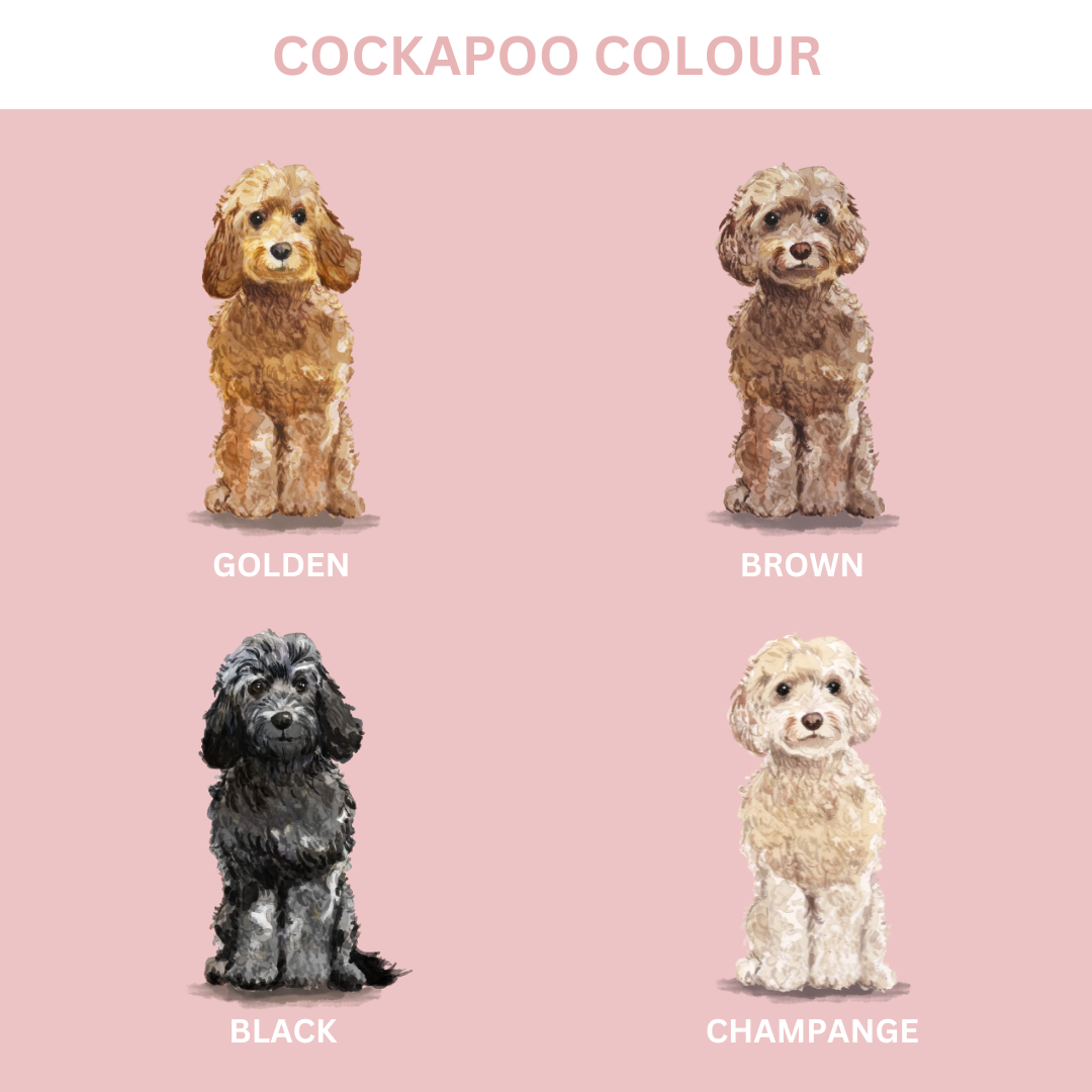 Personalised Cockapoo Christmas Card - Blush Boulevard Greeting Card
