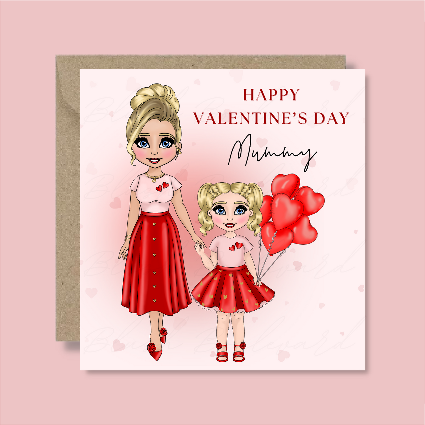 Personalised Mummy Valentine's Day Card