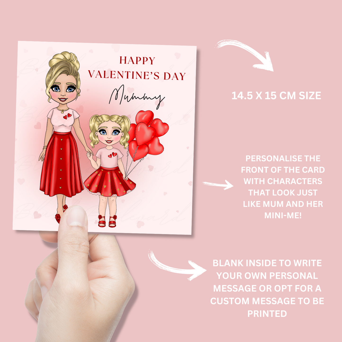 Personalised Mummy Valentine's Day Card