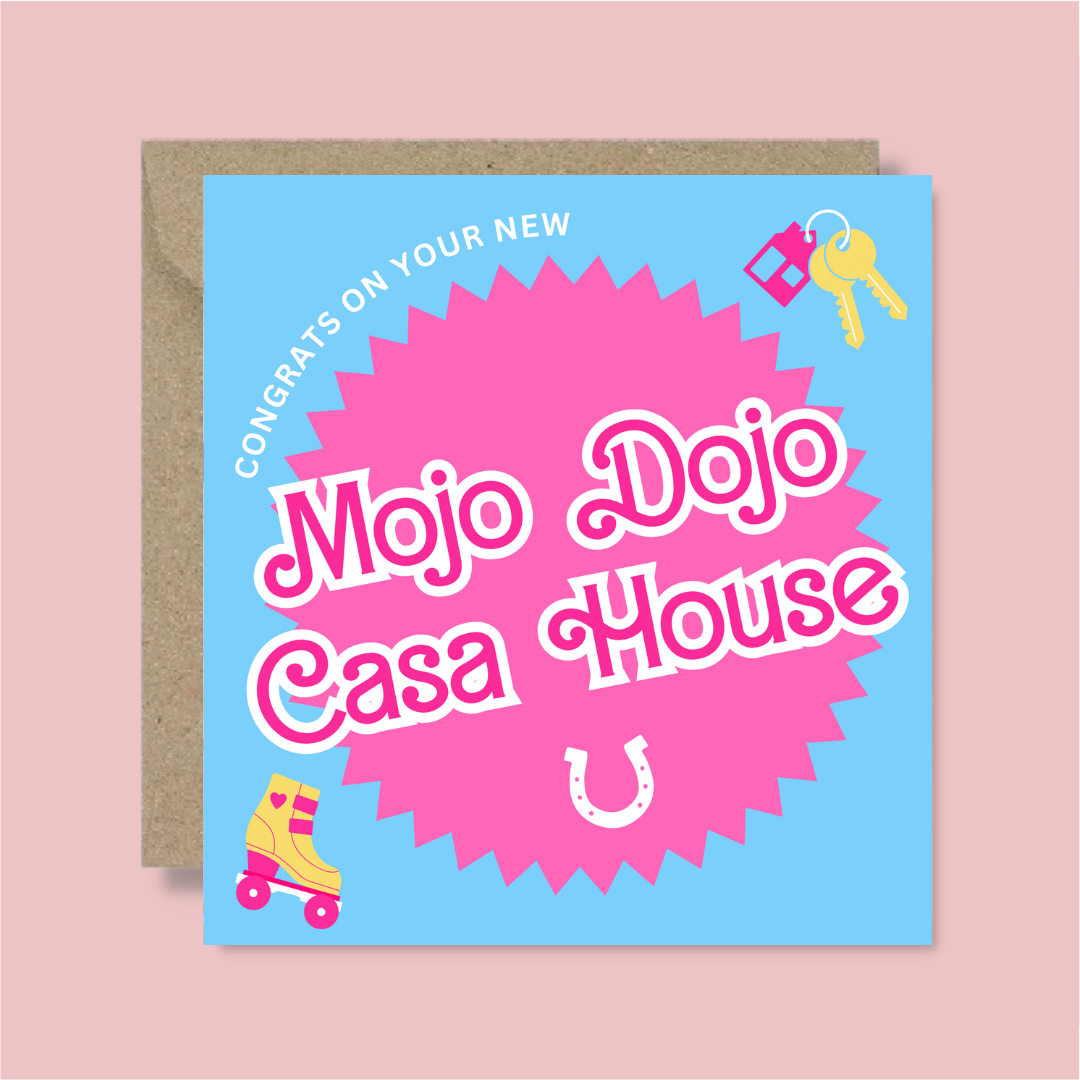 New Home Mojo Dojo Casa House Card - Blush Boulevard Greeting Card