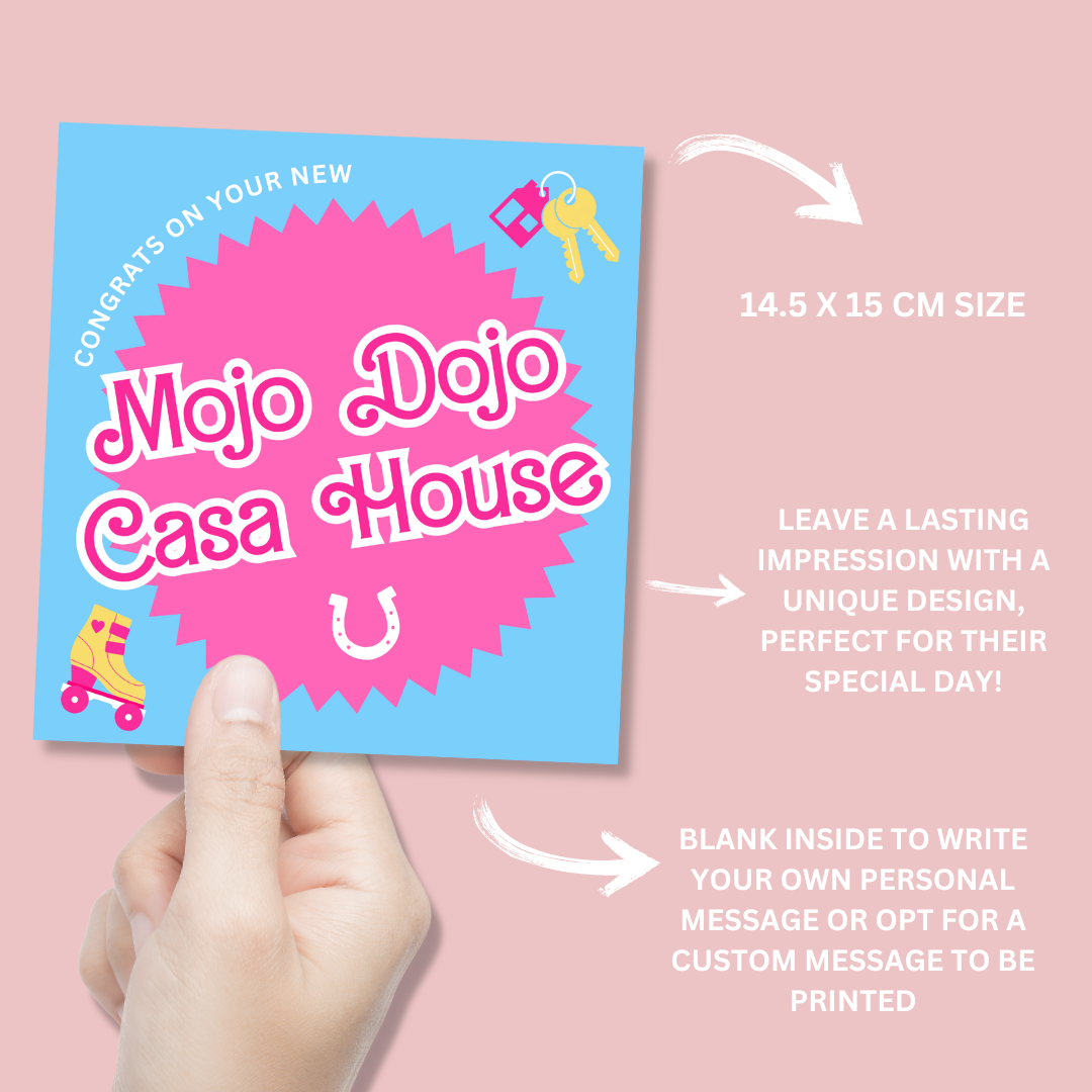 New Home Mojo Dojo Casa House Card - Blush Boulevard Greeting Card