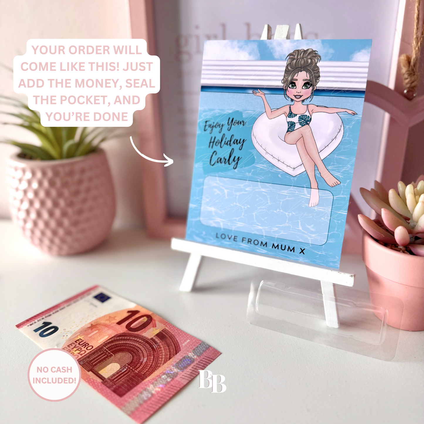 Holiday Pool Float Girls Money Pocket