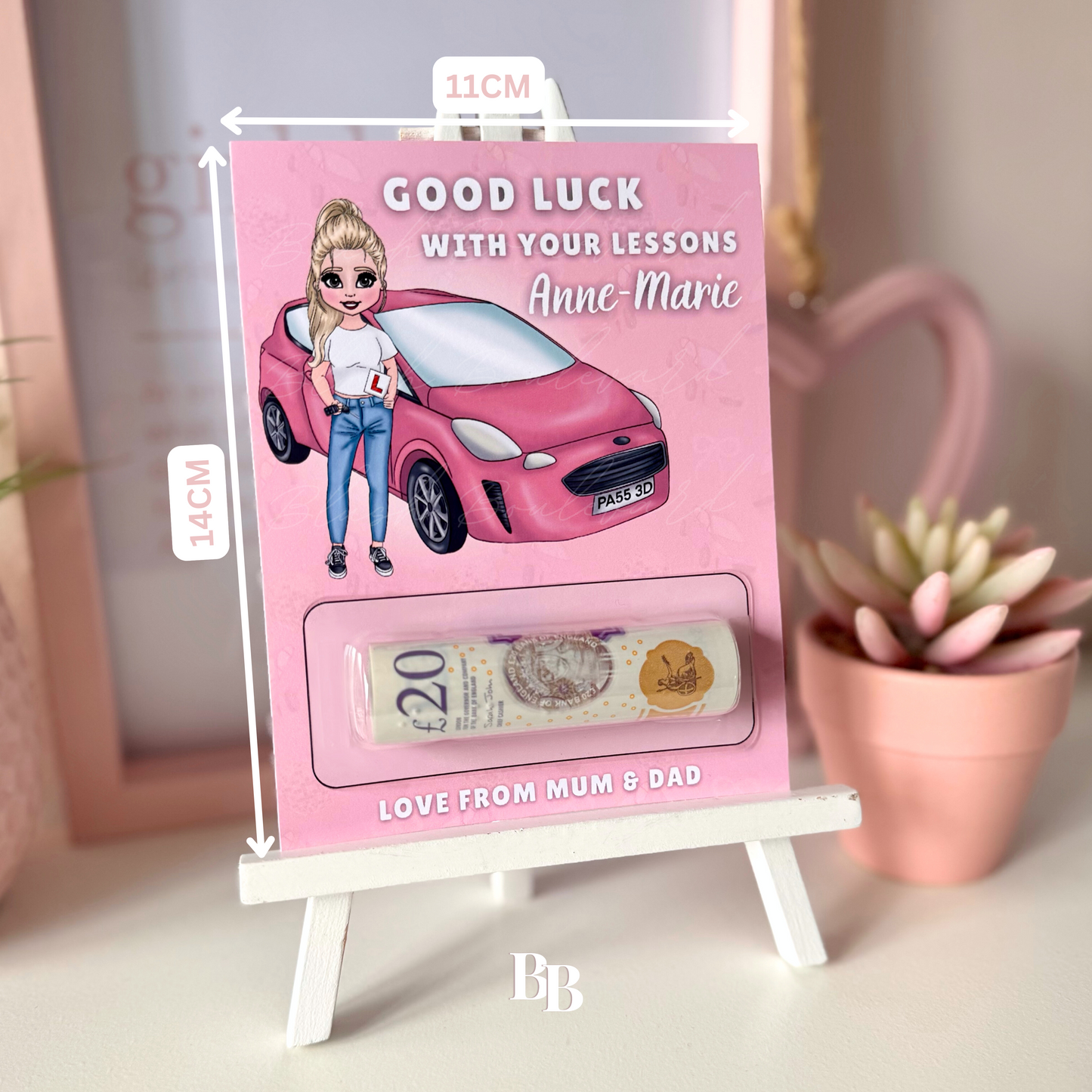 Girls Driving Lessons Money Pocket