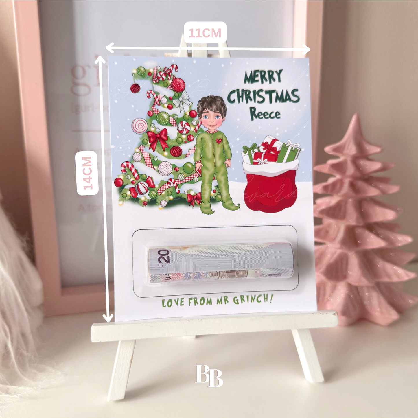 Toddler Boy Grinch Christmas Money Pocket