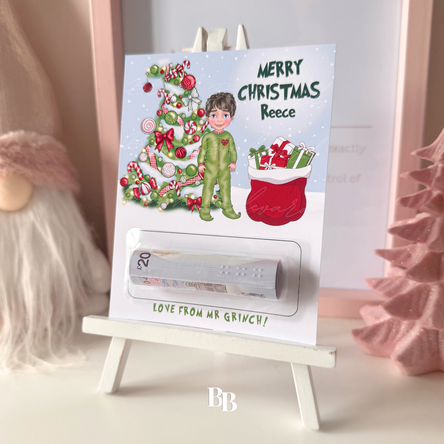 Toddler Boy Grinch Christmas Money Pocket
