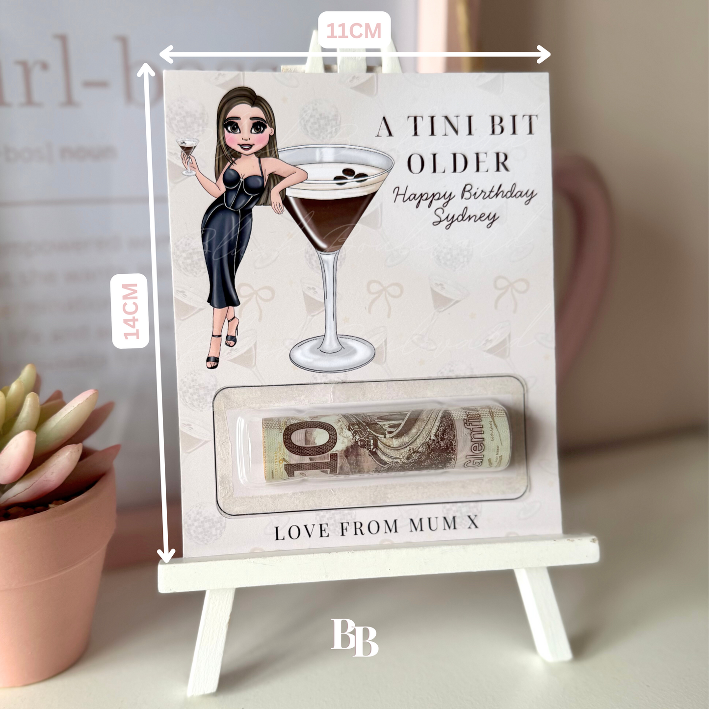 Espresso Martini Birthday Money Pocket