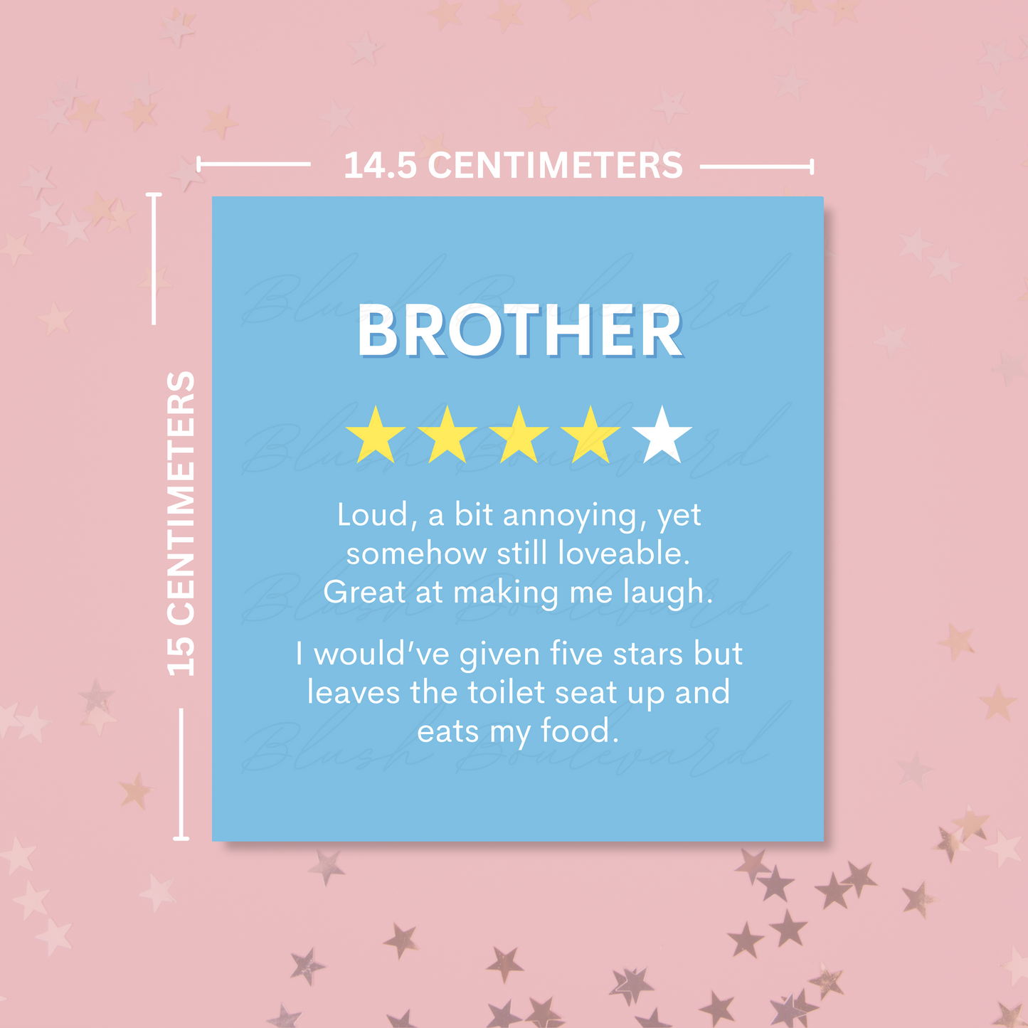 Brother Star Rating Card