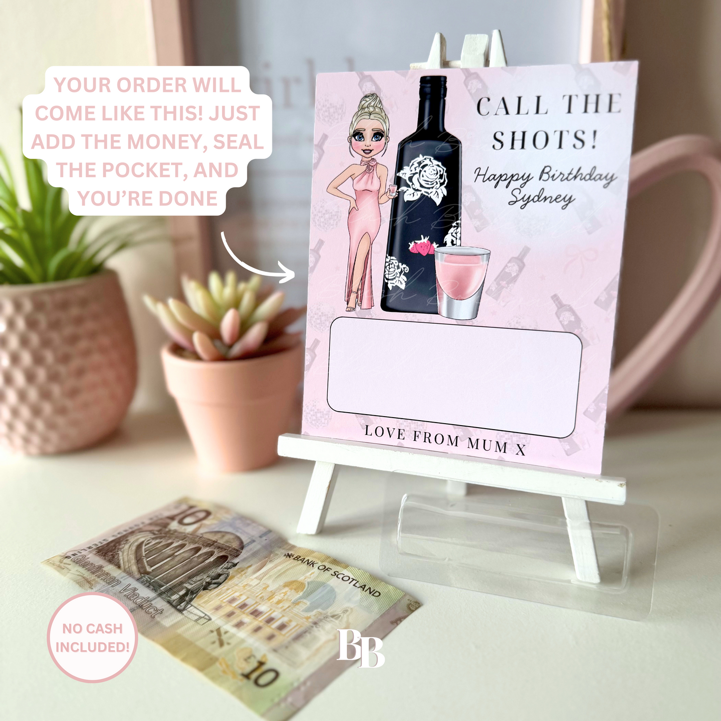 Tequila Rose Birthday Money Pouch