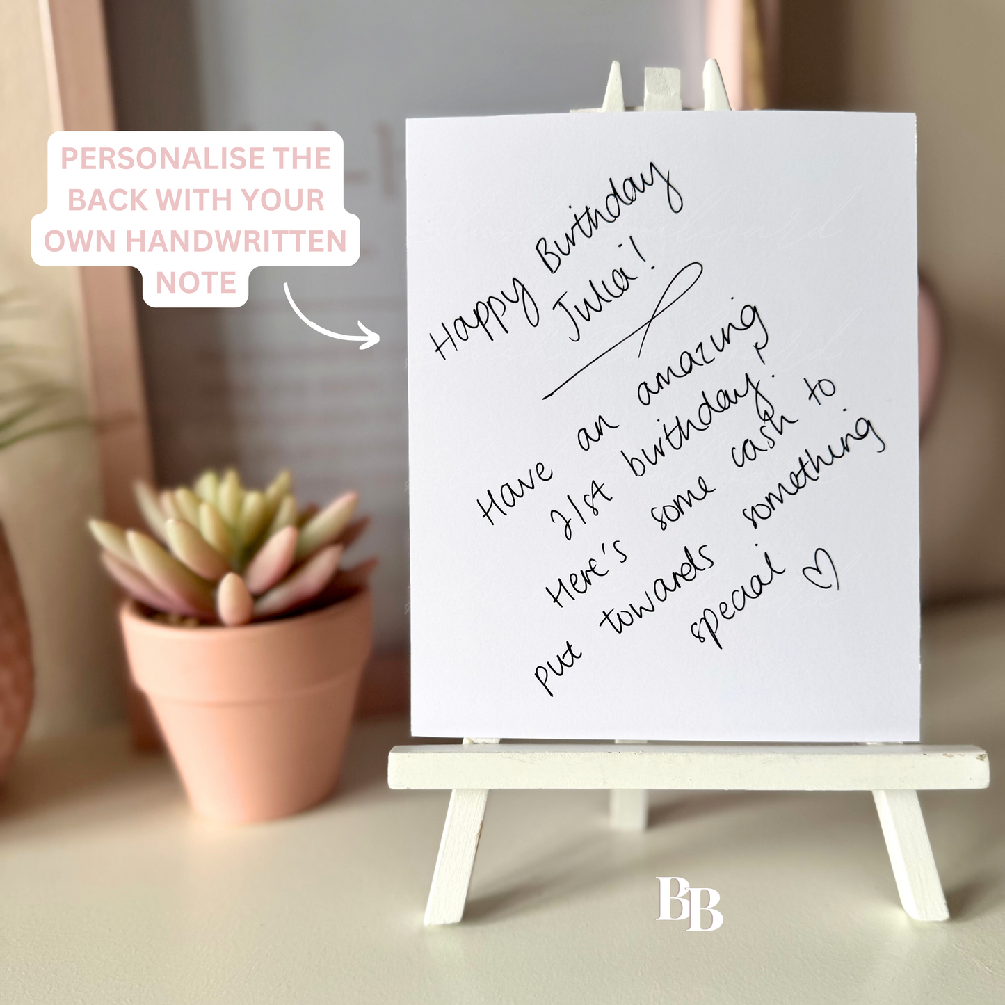 Leopard Print Birthday Money Pocket