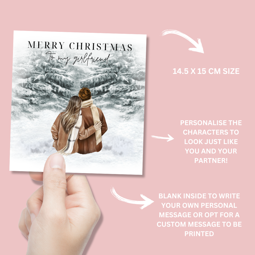 Personalised To My Girlfriend Christmas Card