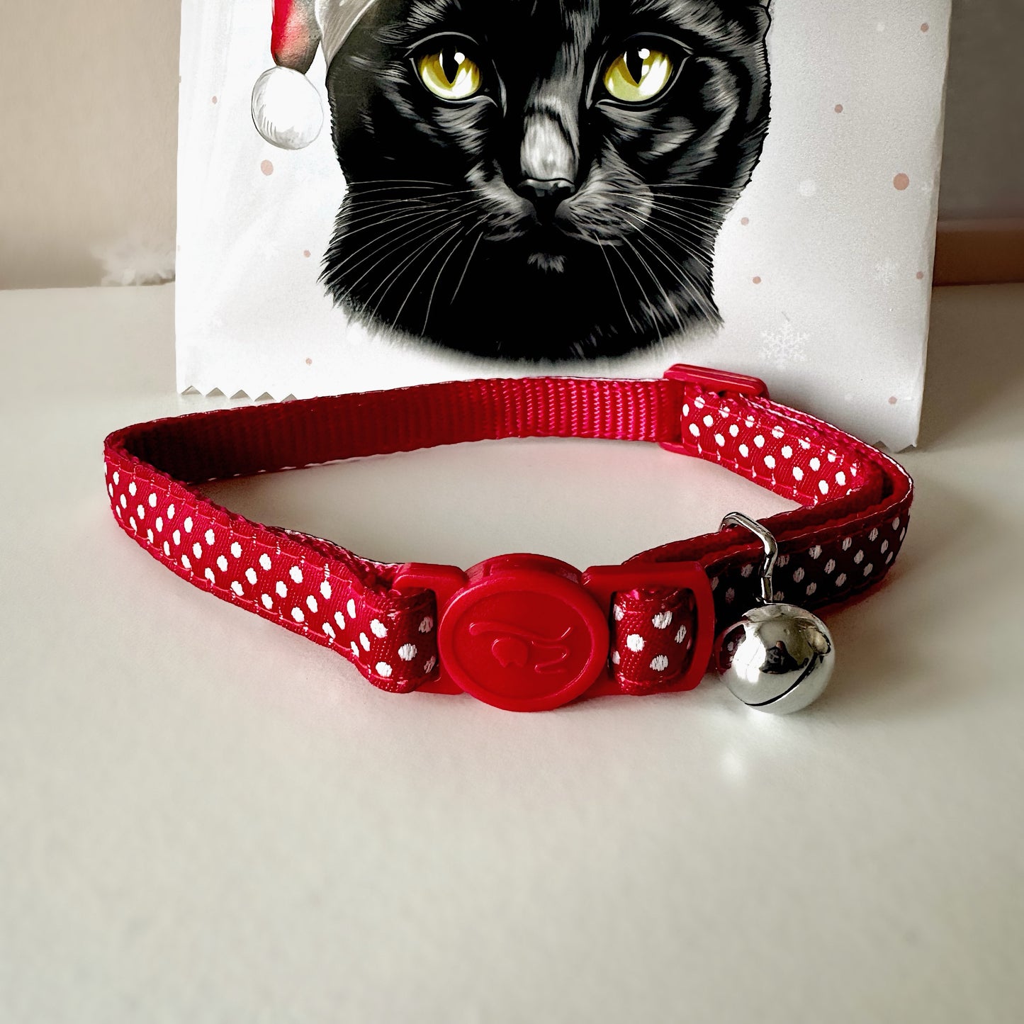 Personalised Cream Cat Christmas Goodie Bag