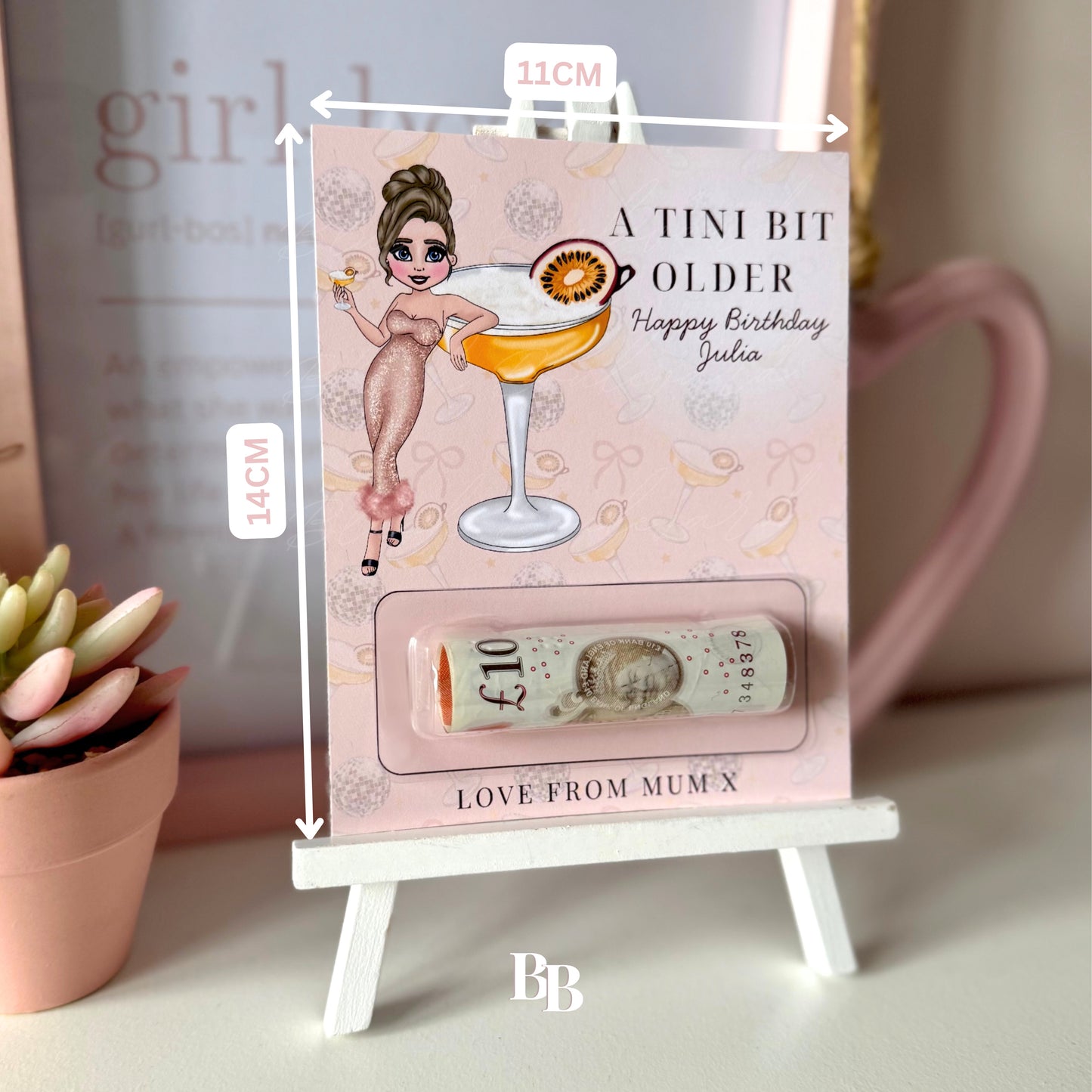 Passionfruit Martini Birthday Money Pocket