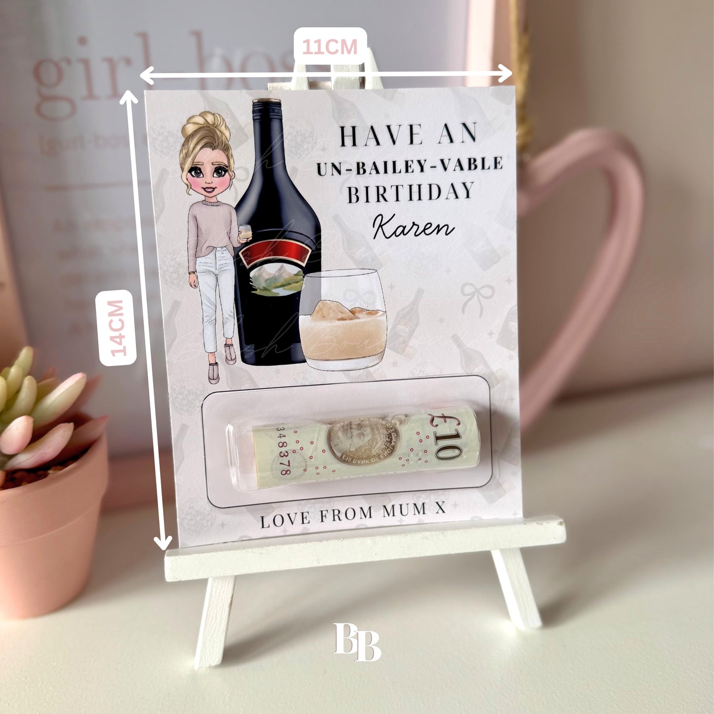 Irish Cream Liqueur Birthday Money Pouch