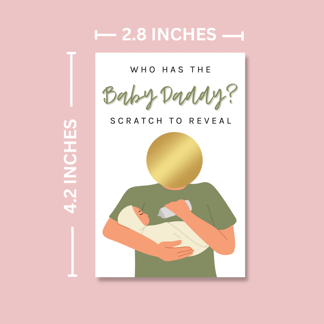 Who Has The Baby Daddy? Baby Shower Party Game (Light) - Blush Boulevard Wedding Games