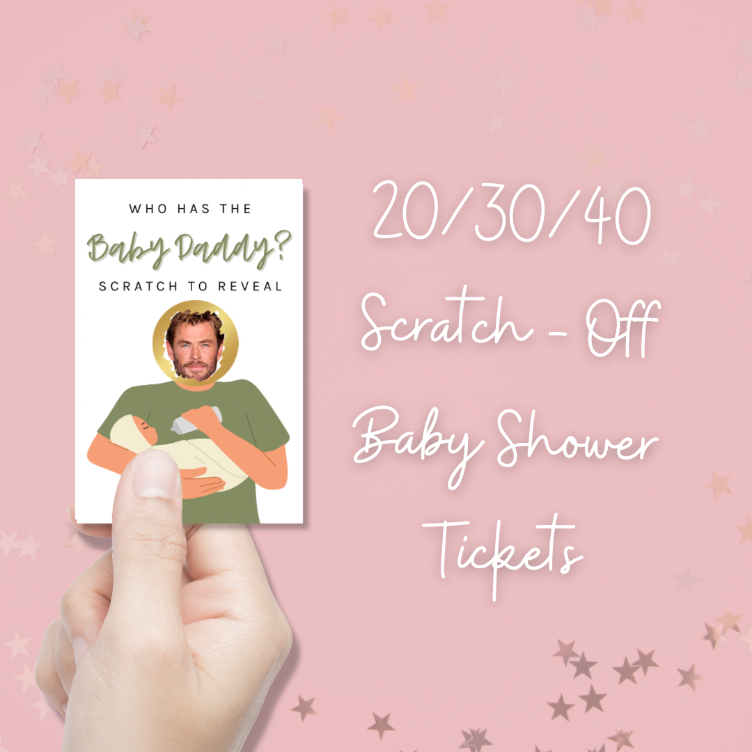 Who Has The Baby Daddy? Baby Shower Party Game (Light) - Blush Boulevard Wedding Games