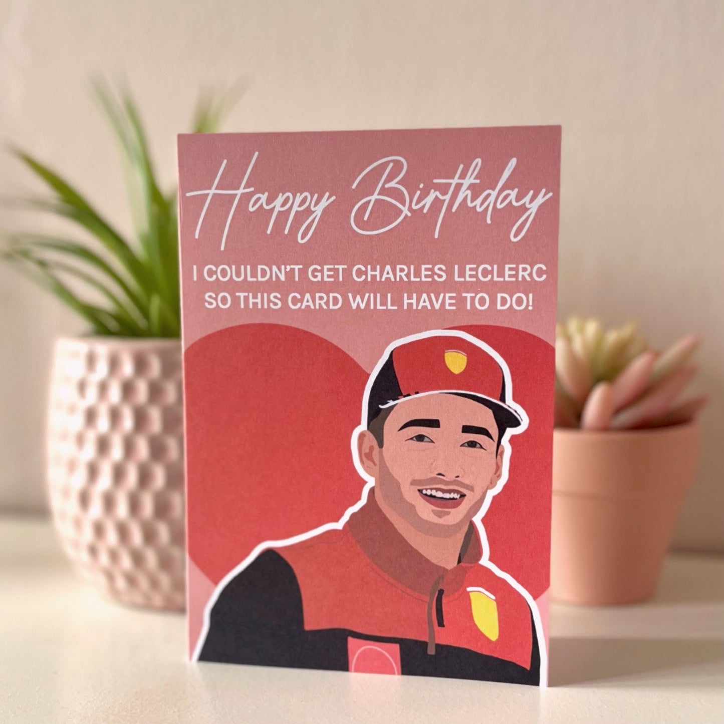 Charles Leclerc Birthday Card - Blush Boulevard Greeting Card