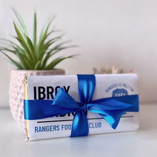 Load image into Gallery viewer, Personalised Rangers FC No.1 Fan Chocolate Bar - Blush Boulevard Chocolate Bar
