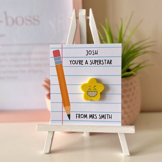 Personalised Student Eraser Gift - Blush Boulevard Eraser Gift