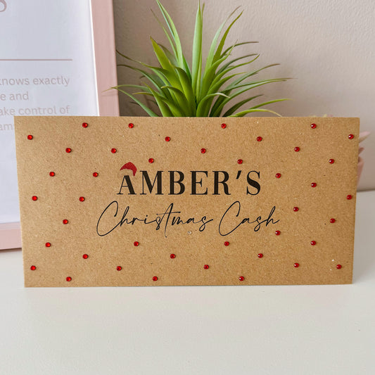 Personalised Christmas Cash Envelope