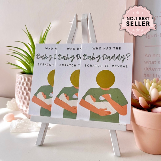 Green Who Has The Baby Daddy? Baby Shower Party Game (Light)