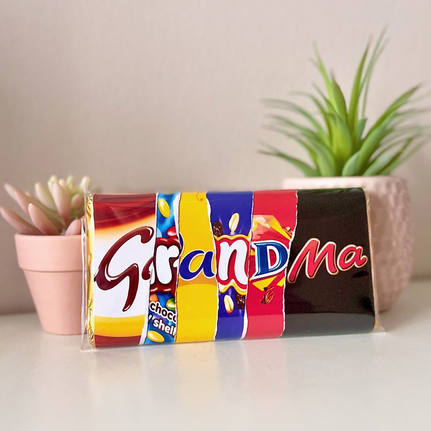 Grandma Galaxy Smooth Caramel Chocolate Bar - Blush Boulevard Chocolate Bar