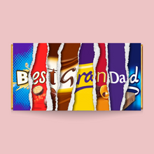 Load image into Gallery viewer, Best Grandad Galaxy Smooth Caramel Chocolate Bar - Blush Boulevard Chocolate Bar
