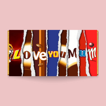 Load image into Gallery viewer, Love You Mum Galaxy Smooth Caramel Chocolate Bar - Blush Boulevard Chocolate Bar
