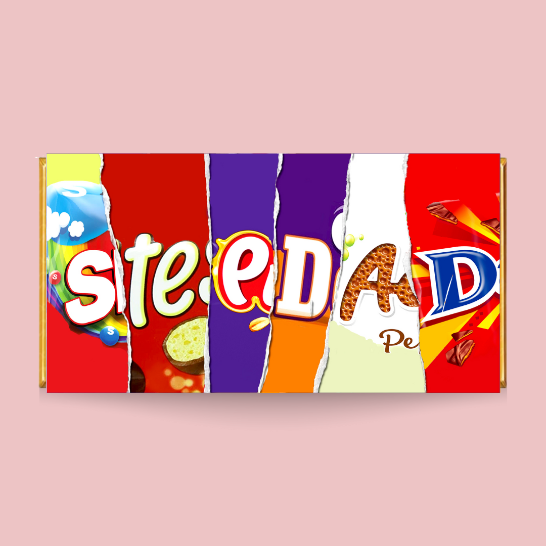 Stepdad Galaxy Smooth Caramel Chocolate Bar - Blush Boulevard Chocolate Bar