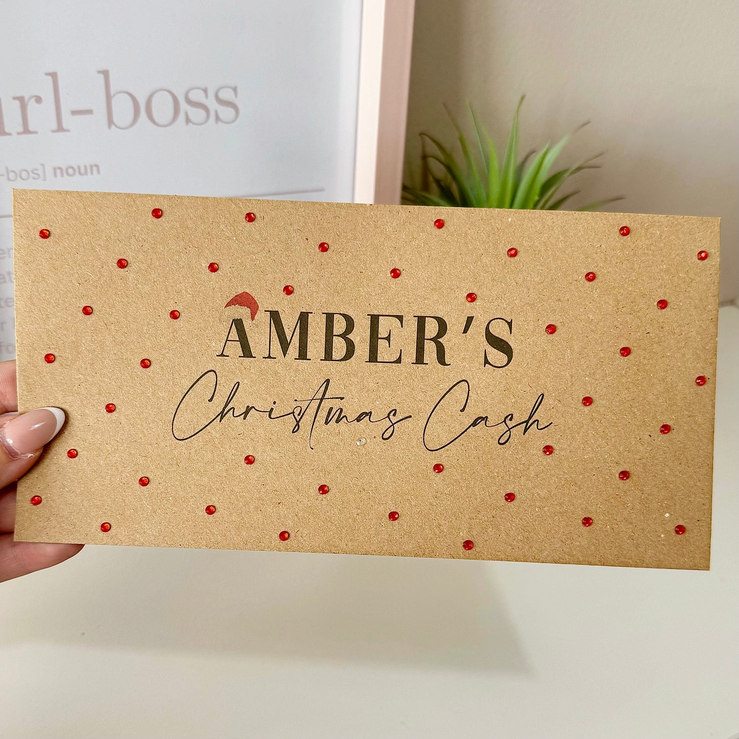 Personalised Christmas Cash Envelope