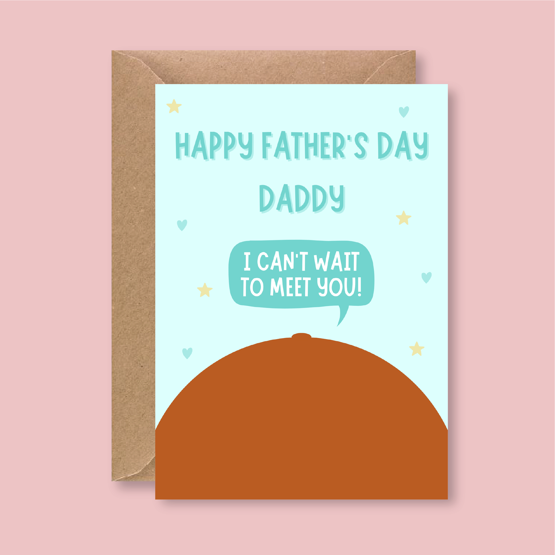 Happy Father's Day From The Bump Card - Blush Boulevard Greeting Card