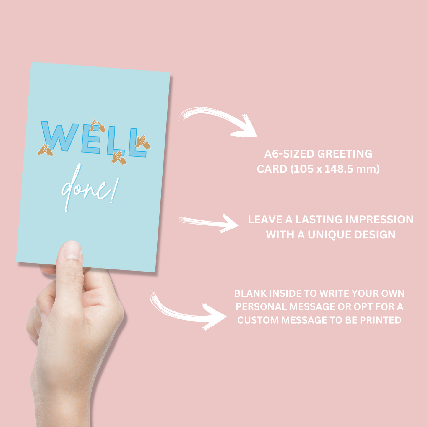 BSL Well Done Card - Blush Boulevard Greeting Card