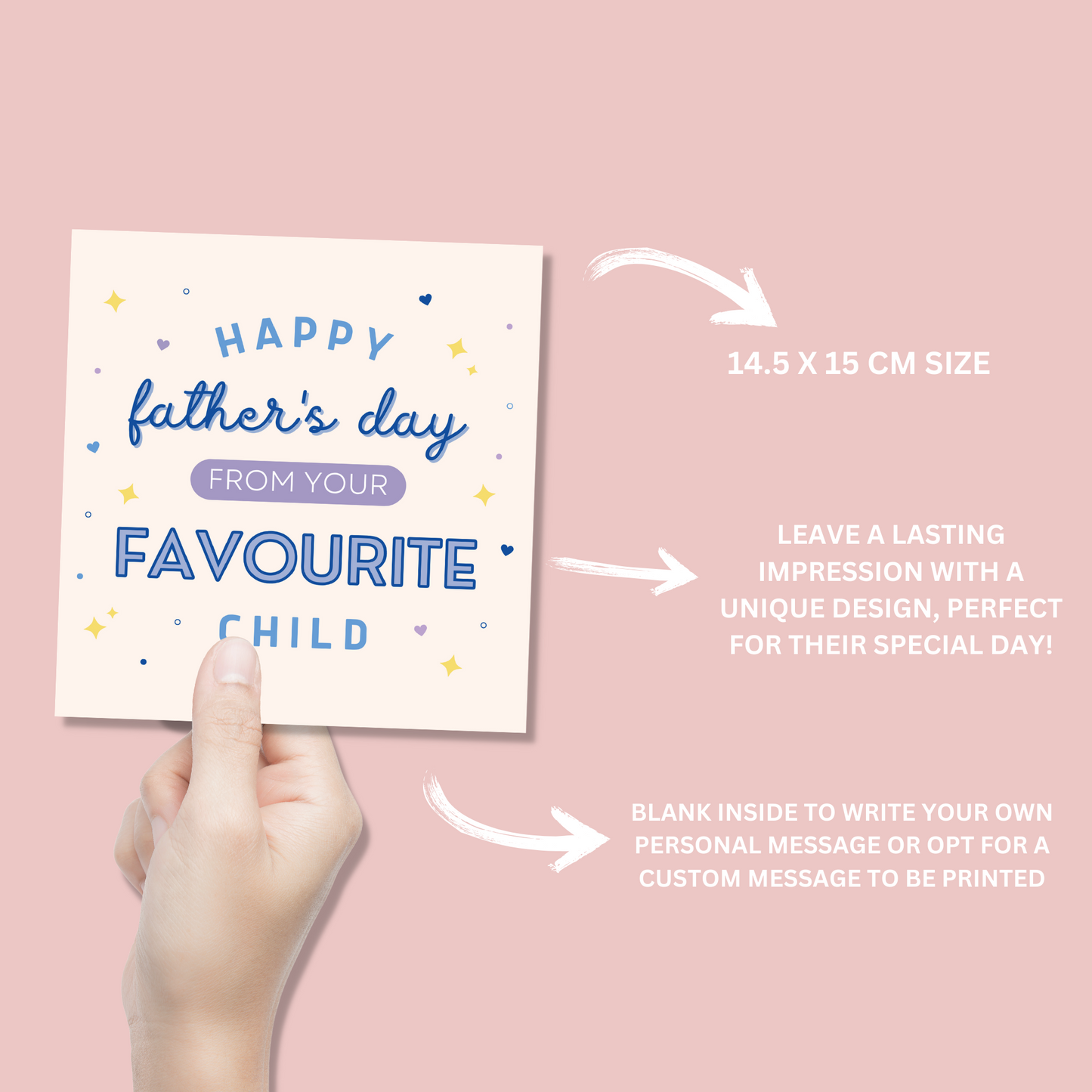 Favourite Child Father's Day Card - Blush Boulevard Greeting Card