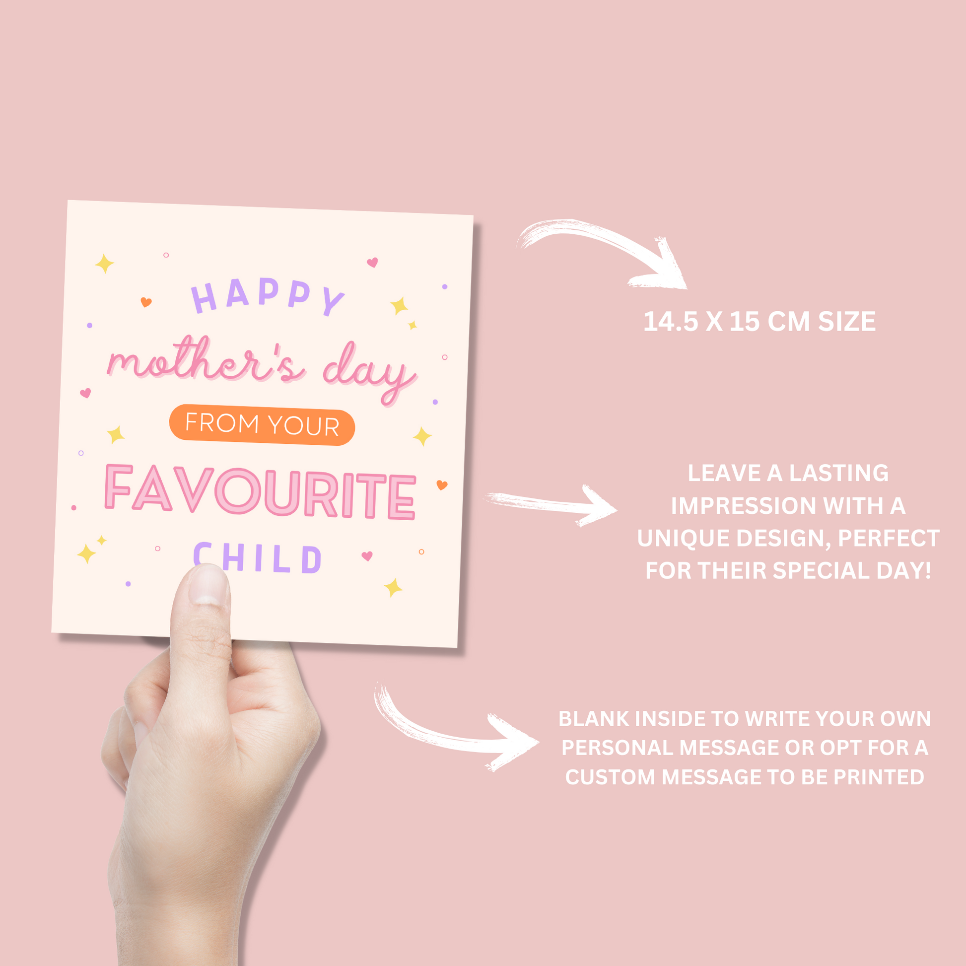 Favourite Child Mother's Day Card - Blush Boulevard Greeting Card