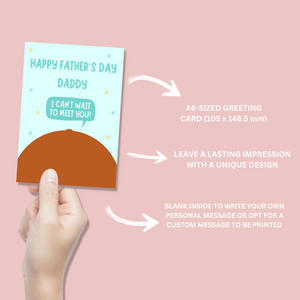 Happy Father's Day From The Bump Card - Blush Boulevard Greeting Card