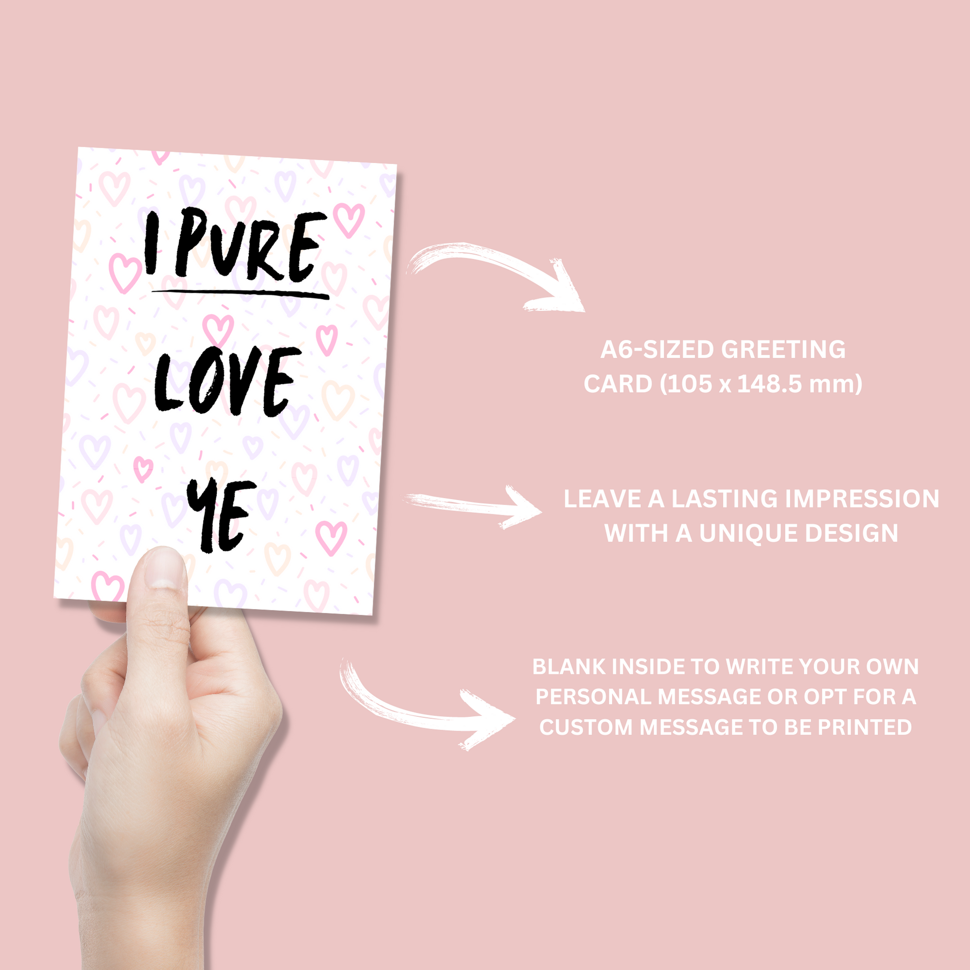 I Pure Love Ye Card - Blush Boulevard Greeting Card