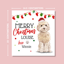 Load image into Gallery viewer, Personalised Cockapoo Christmas Card
