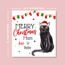 Load image into Gallery viewer, Personalised Bombay Cat Christmas Card - Blush Boulevard Greeting Card
