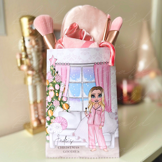Personalised Christmas Makeup Goodie Bag