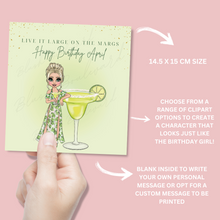 Load image into Gallery viewer, Personalised Margarita Birthday Card
