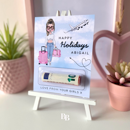 Happy Holidays Girls Money Pocket