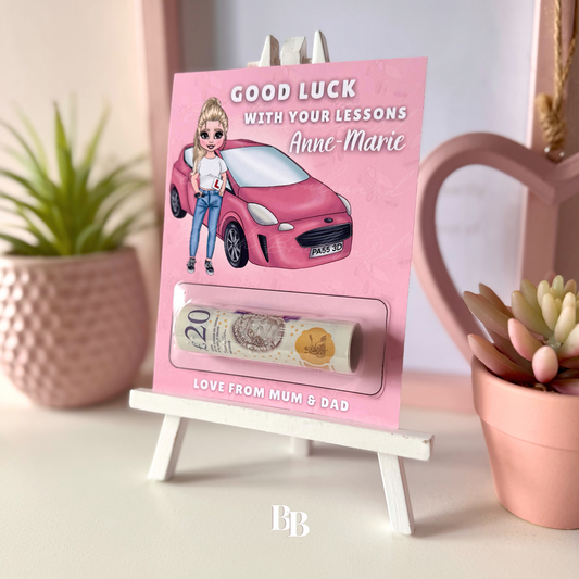 Girls Driving Lessons Money Pocket