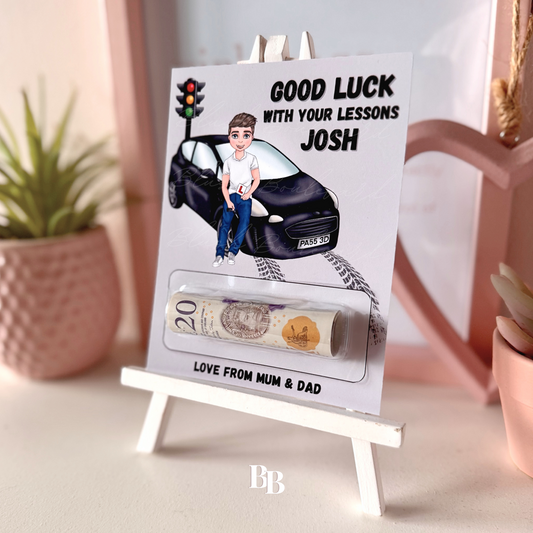 Boys Driving Lessons Money Pocket