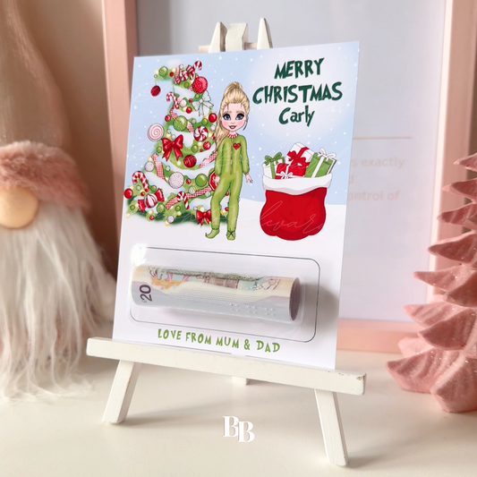 Teen Girl Grinch Christmas Money Pocket