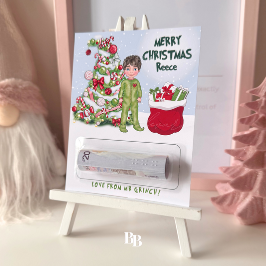 Toddler Boy Grinch Christmas Money Pocket