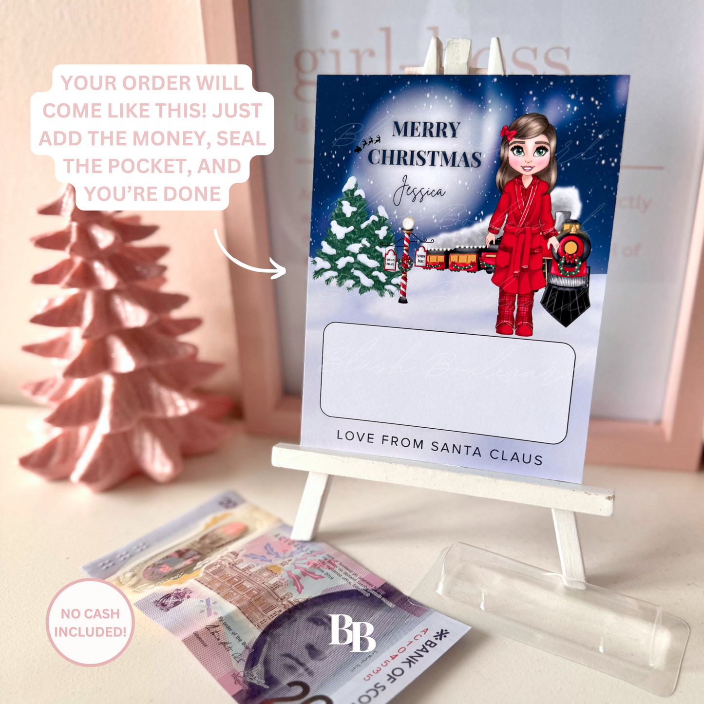 Teen Girl Express Christmas Money Pocket