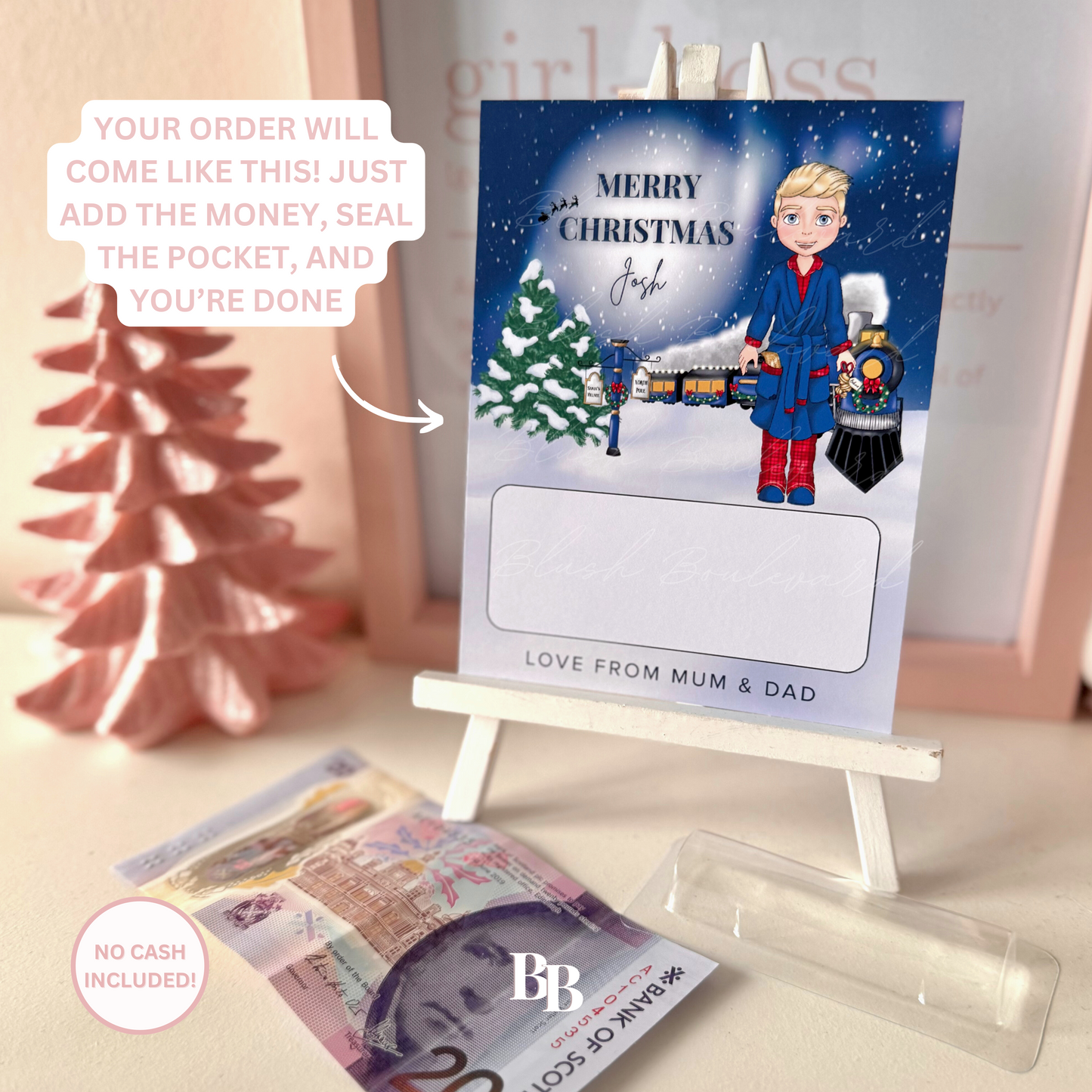 Teen Boy Express Christmas Money Pocket