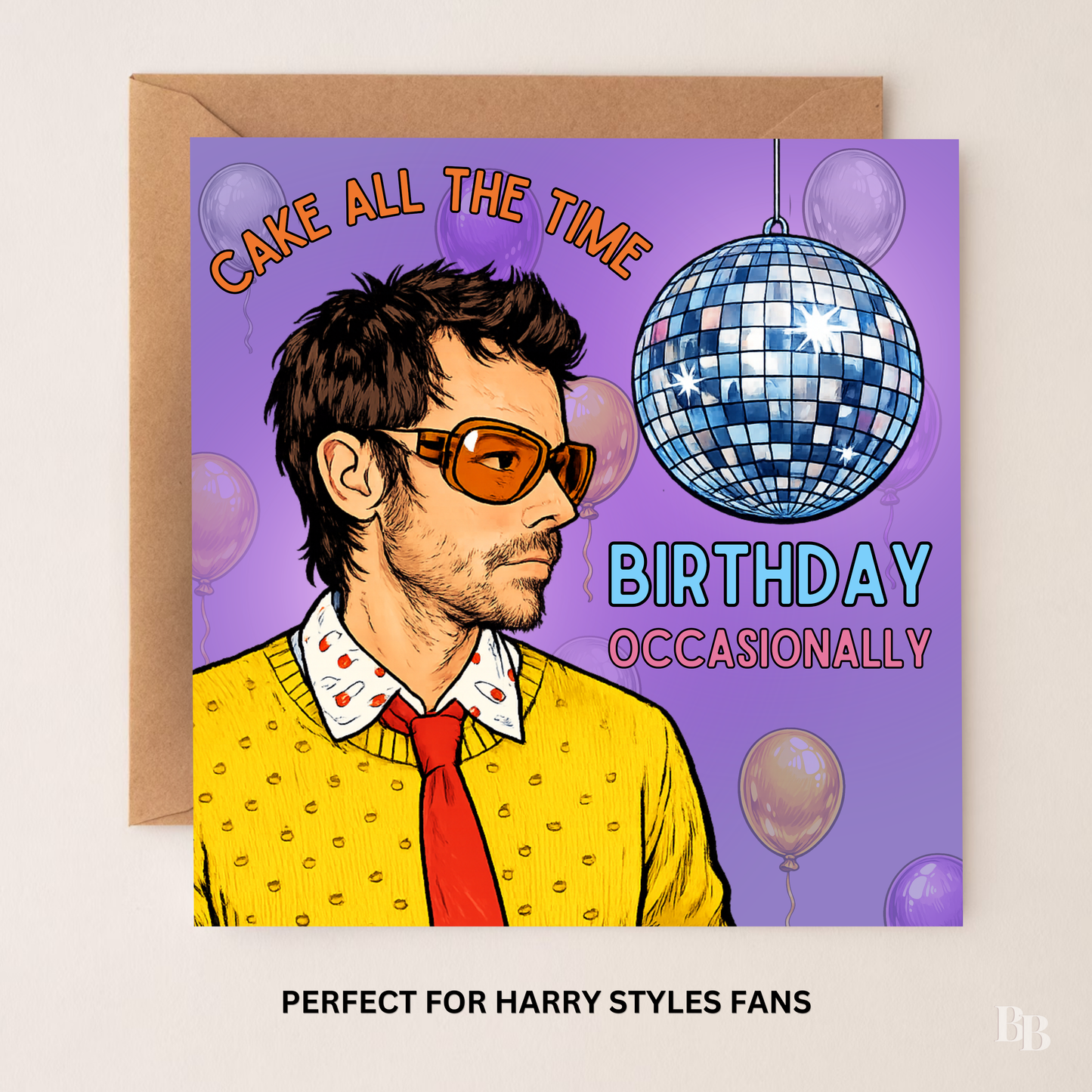 Harry Styles Kiss All the Time. Disco, Occasionally Birthday Card